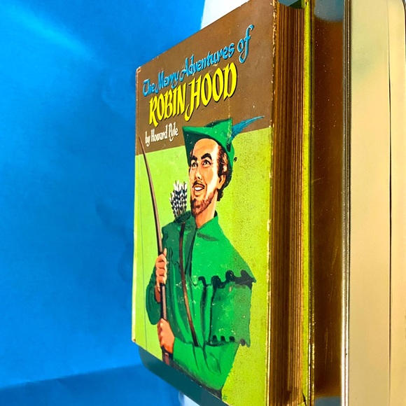 THE MERRY ADVENTURES OF ROBIN HOOD VTG 1955 HARDCOVER BOOK BY HOWARD PYLE 264p. - Picture 12 of 16